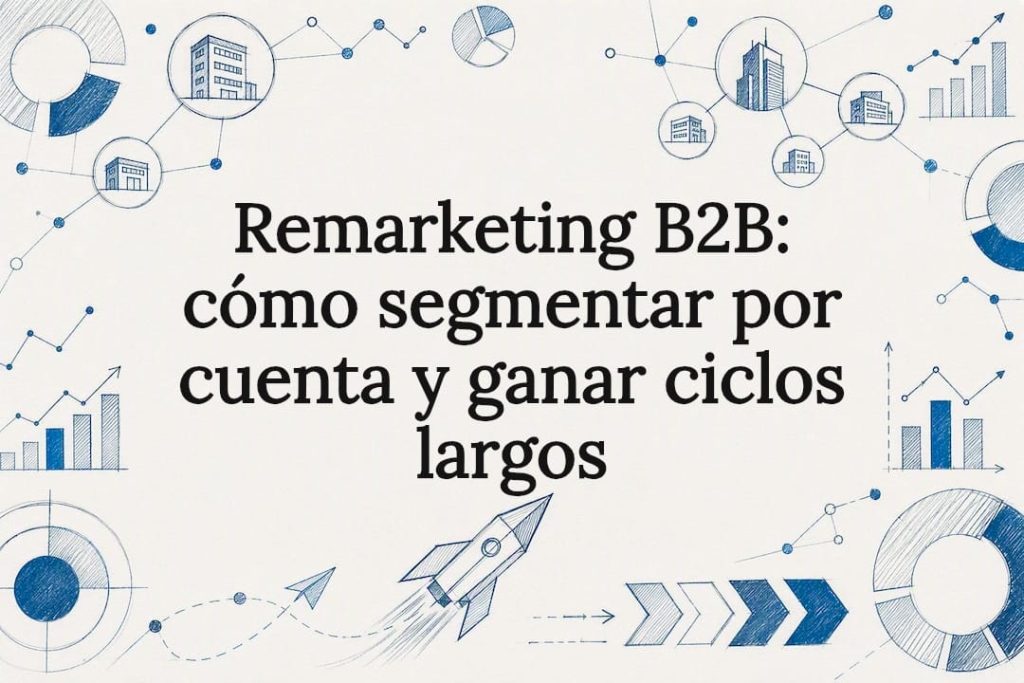 Tarjeta ilustrada sobre remarketing B2B