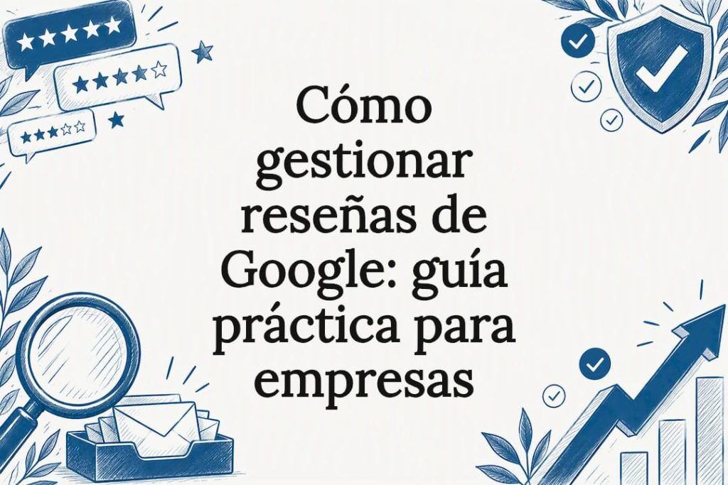 Tarjeta ilustrada sobre cómo manejar reseñas