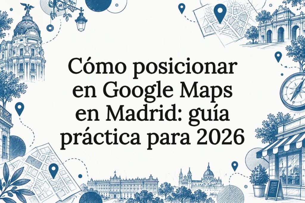 Tarjeta ilustrativa sobre SEO local en Madrid