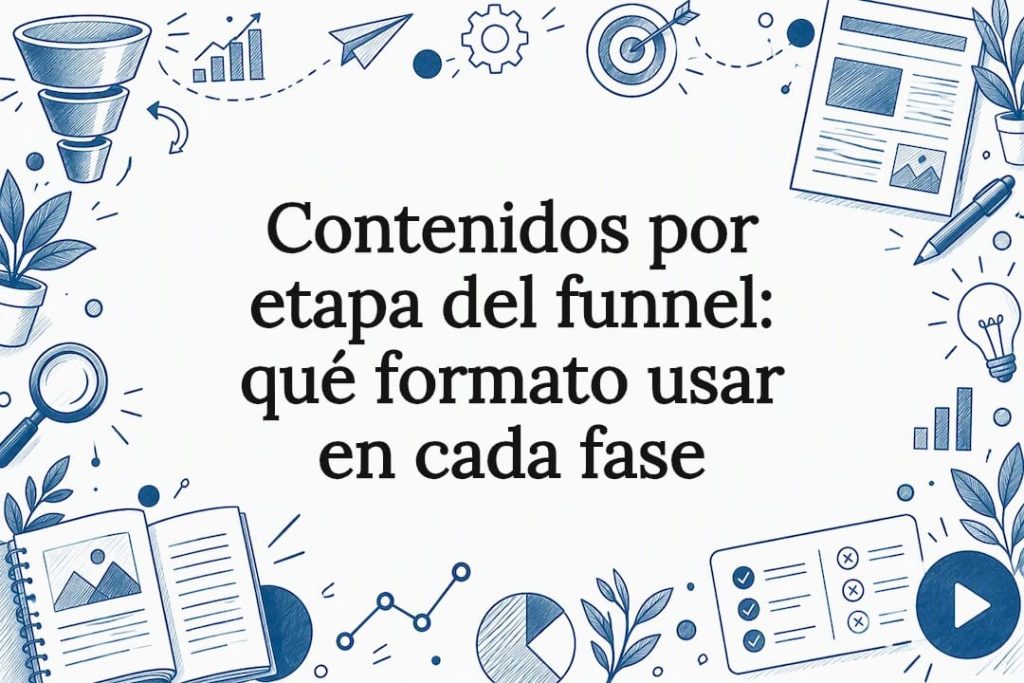 Ilustración esquemática para portada sobre embudo