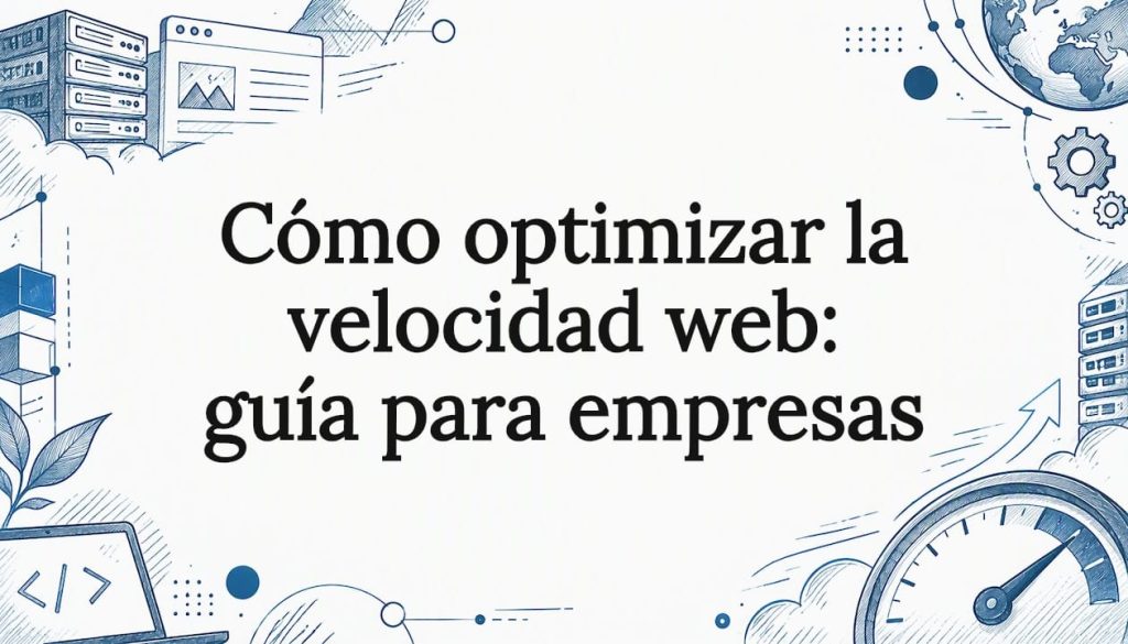 Ilustración sobre servidores y velocidad de internet