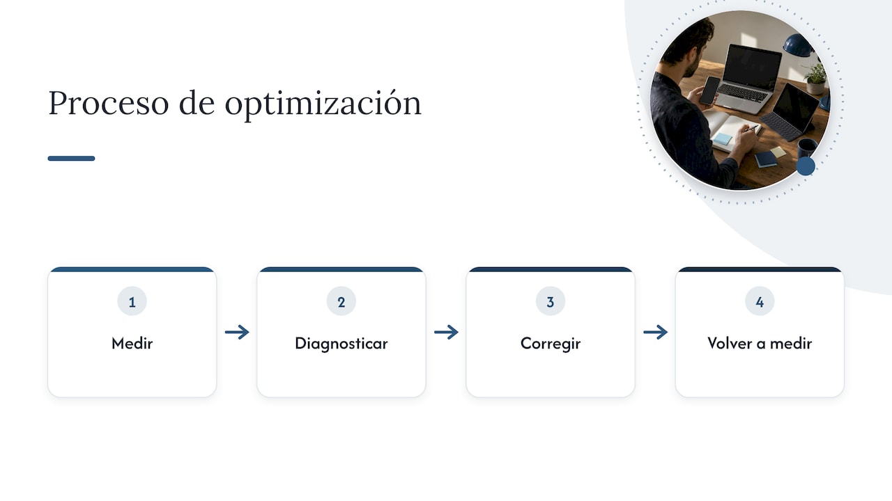 Ciclo de medición y mejora de velocidad web