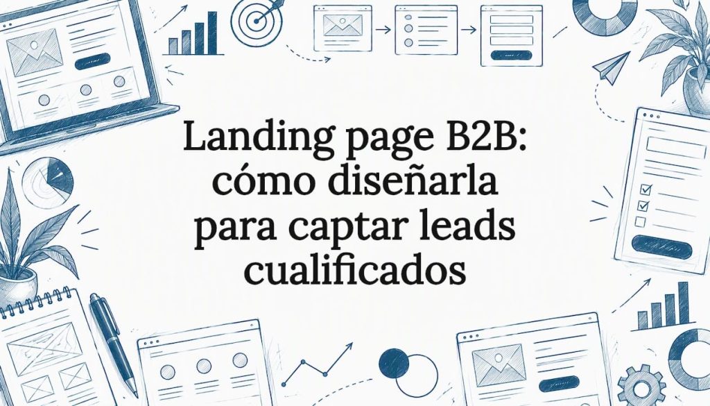 Tarjeta ilustrada sobre adquisición B2B
