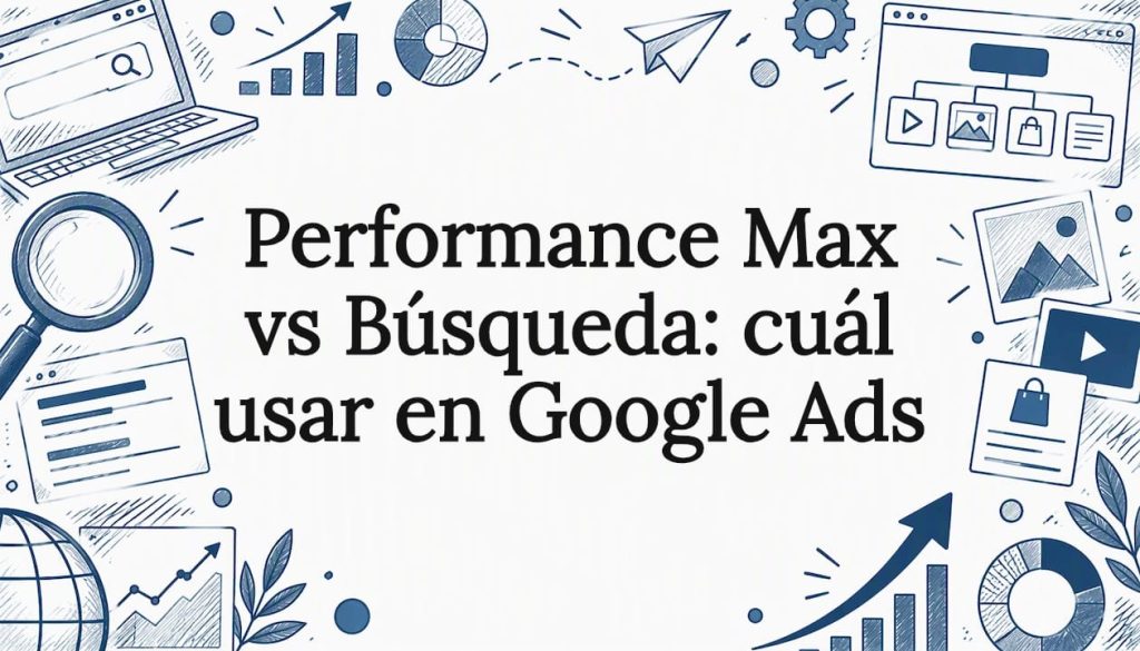 Boceto que enmarca un título de Google Ads